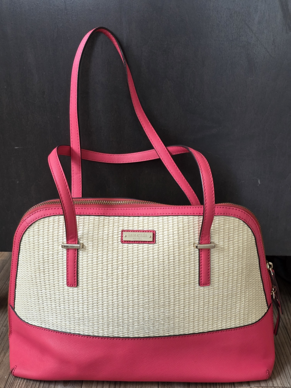 Kate Spade New York a Kate Spade Cedar Street Straw Maise handbag